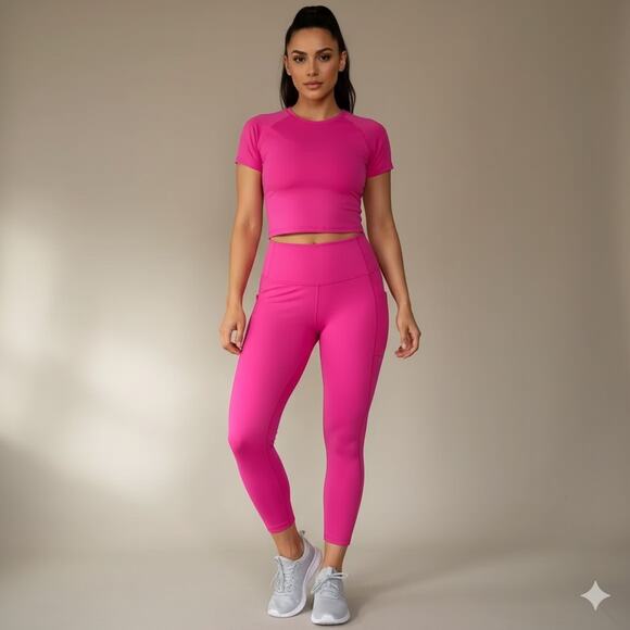 Lululemon Align High-Rise Pant with Pockets 25" Nulu In Sonic Pink Size 14 - Picture 1 of 16